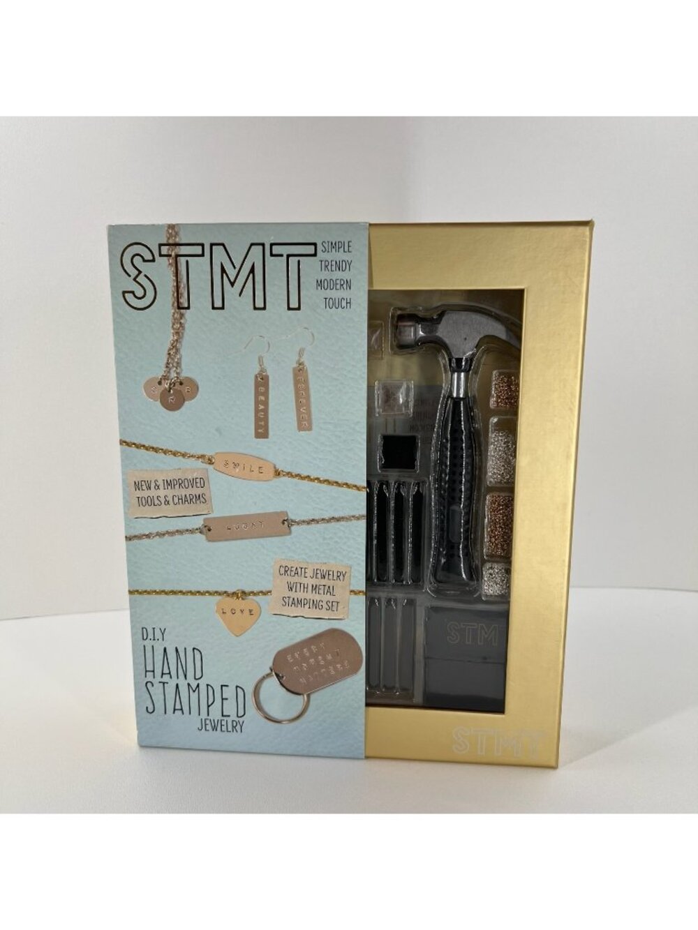STMT DIY Hand Stamped Metal Jewelry Kit Craft Set Hammer Alphabet Stamps #79985